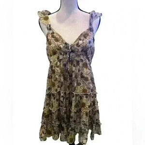 NWOT BOUTIQUE FLOWER FLOWY DRESS